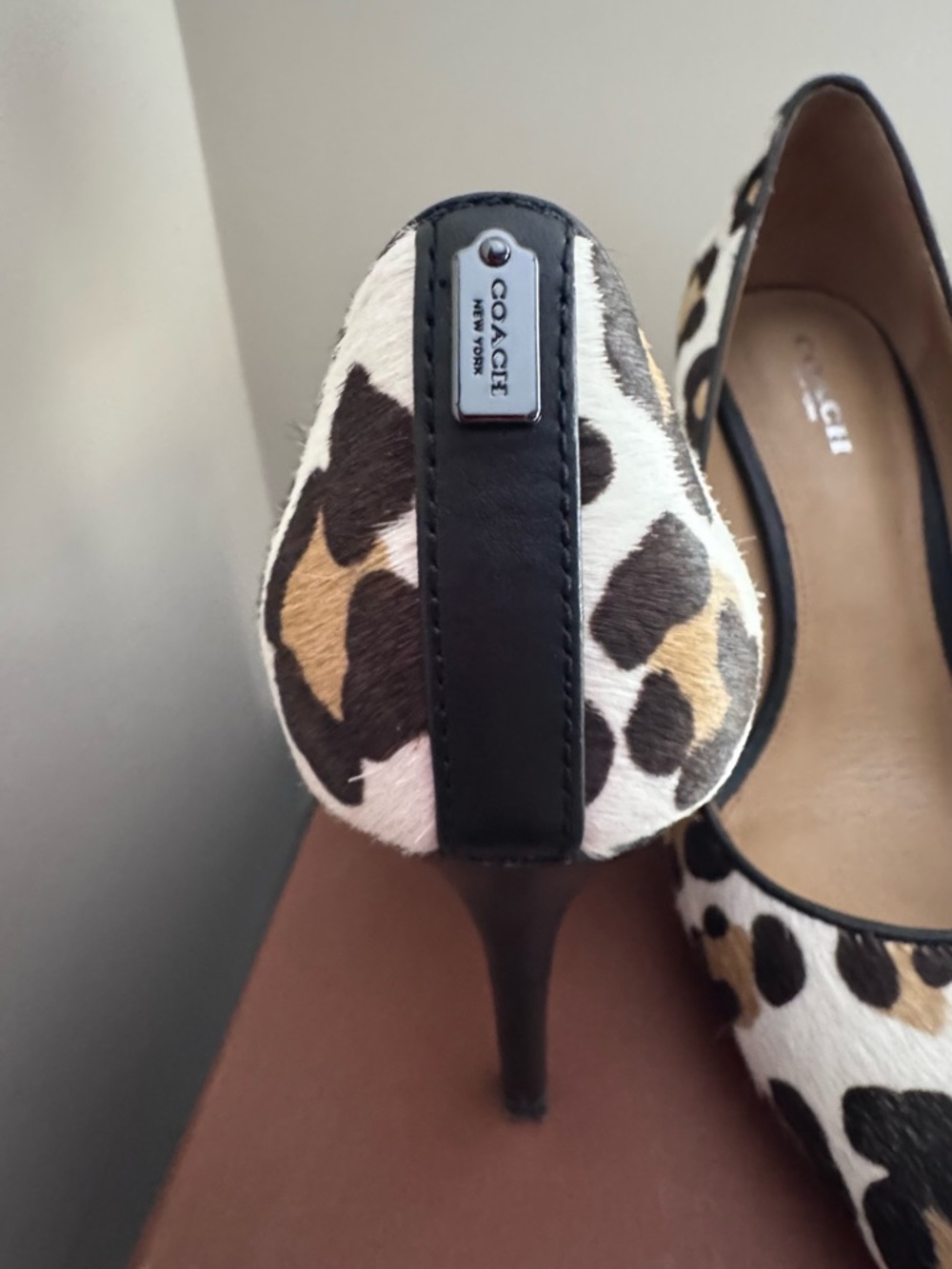Coach ocelot  pony hair calf heels - Picture 4 of 11